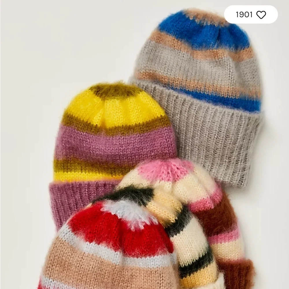 NWOT Free People The Groove Stripe Beanie